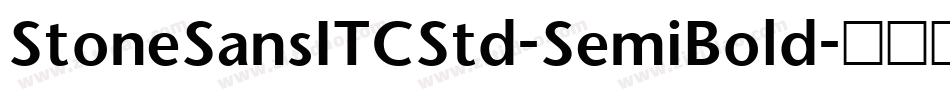 StoneSansITCStd-SemiBold字体转换