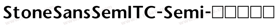 StoneSansSemITC-Semi字体转换