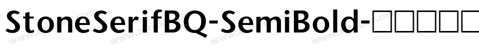 StoneSerifBQ-SemiBold字体转换