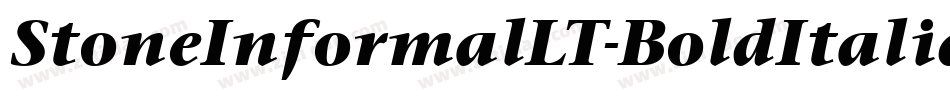 StoneInformalLT-BoldItalic字体转换