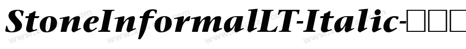StoneInformalLT-Italic字体转换