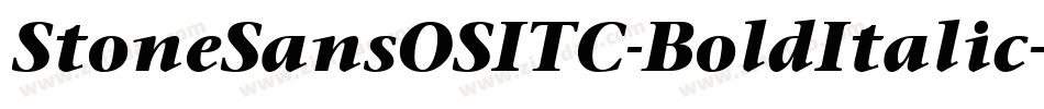 StoneSansOSITC-BoldItalic字体转换