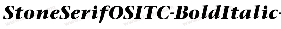 StoneSerifOSITC-BoldItalic字体转换