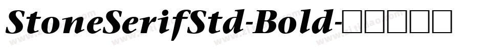 StoneSerifStd-Bold字体转换