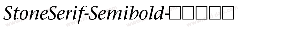 StoneSerif-Semibold字体转换