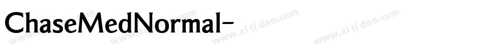 ChaseMedNormal字体转换