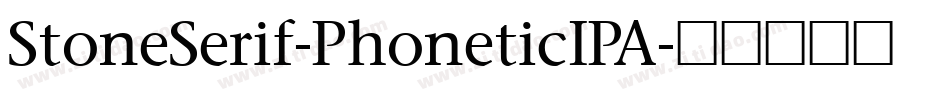 StoneSerif-PhoneticIPA字体转换