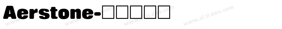 Aerstone字体转换