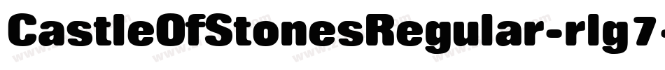 CastleOfStonesRegular-rlg7字体转换