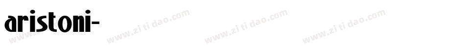 aristoni字体转换