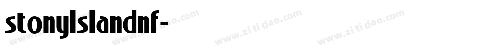 stonylslandnf字体转换
