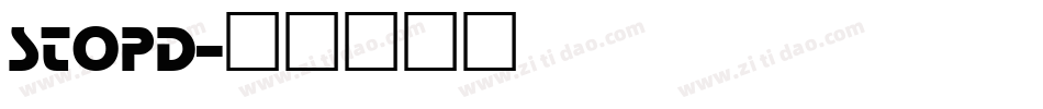 StopD字体转换
