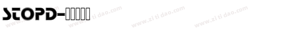 StopD字体转换