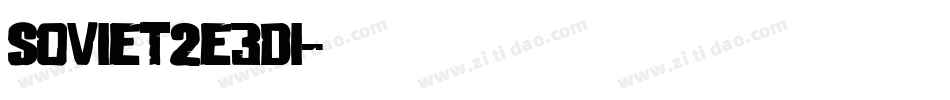 Soviet2e3Di字体转换