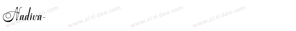 Nadiva字体转换