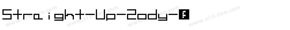 Straight-Up-Zody字体转换