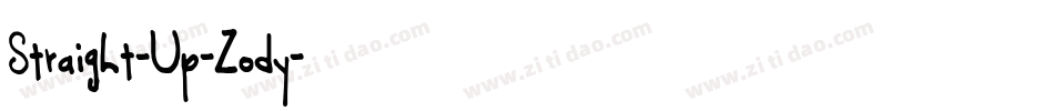 Straight-Up-Zody字体转换