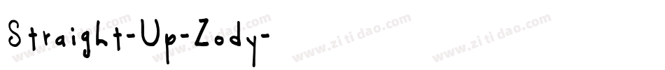 Straight-Up-Zody字体转换