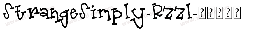 StrangeSimply-Rzzl字体转换
