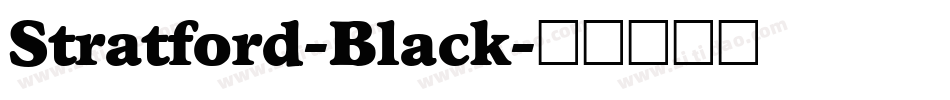 Stratford-Black字体转换