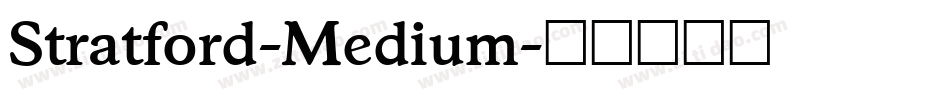 Stratford-Medium字体转换