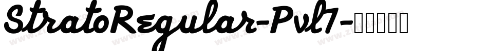 StratoRegular-Pvl7字体转换