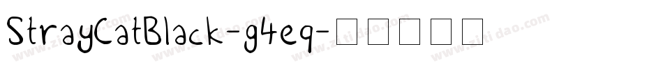 StrayCatBlack-g4eq字体转换