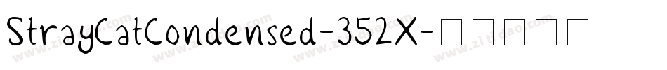 StrayCatCondensed-352X字体转换