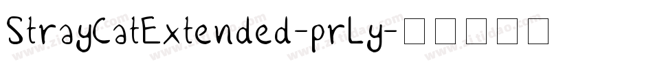 StrayCatExtended-prLy字体转换