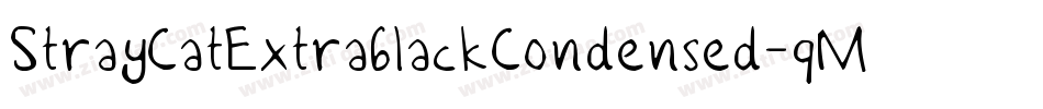 StrayCatExtrablackCondensed-qMq6字体转换