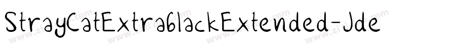 StrayCatExtrablackExtended-JdeB字体转换