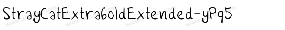 StrayCatExtraboldExtended-yPq5字体转换