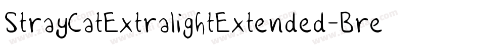 StrayCatExtralightExtended-BreV字体转换