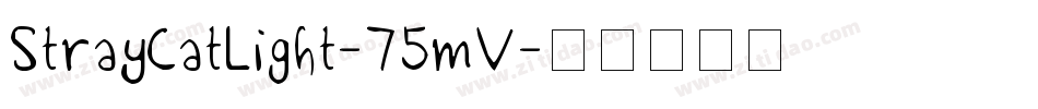 StrayCatLight-75mV字体转换