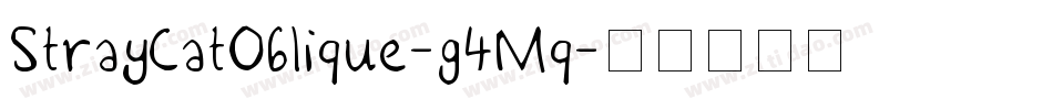 StrayCatOblique-g4Mq字体转换