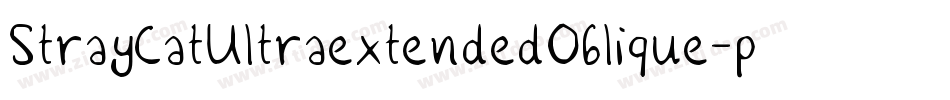 StrayCatUltraextendedOblique-prOy字体转换