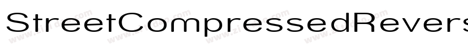 StreetCompressedReverseItalic-PmZ字体转换