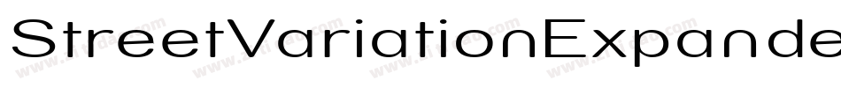 StreetVariationExpandedItalic-Bl8字体转换