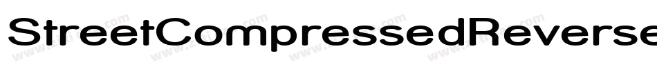 StreetCompressedReverseItalic-PmZ字体转换