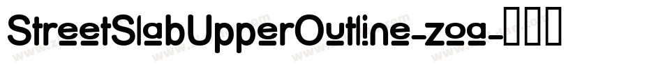 StreetSlabUpperOutline-zoa字体转换