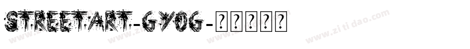 StreetArt-GyOg字体转换