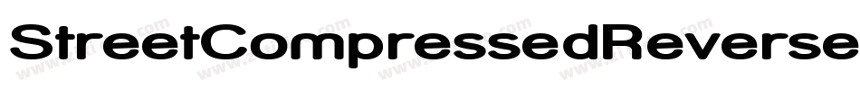 StreetCompressedReverseItalic-PmZ字体转换