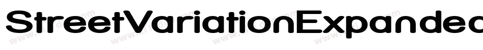 StreetVariationExpandedItalic-Bl8字体转换
