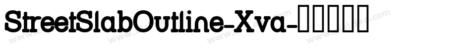 StreetSlabOutline-Xva字体转换