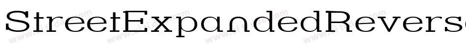 StreetExpandedReverseItalic-g7p字体转换