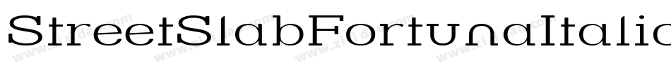 StreetSlabFortunaItalic-2y3字体转换