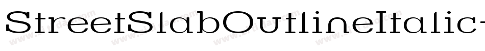 StreetSlabOutlineItalic-gn5字体转换