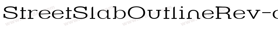 StreetSlabOutlineRev-oKA字体转换