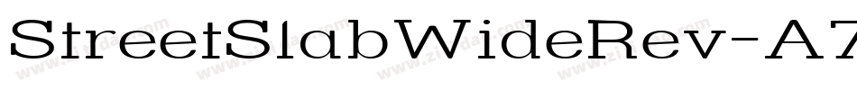 StreetSlabWideRev-A72字体转换