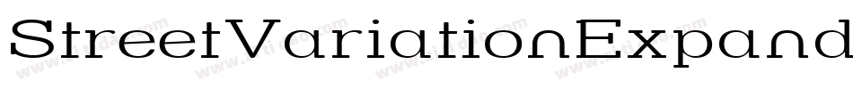 StreetVariationExpandedItalic-Bl8字体转换